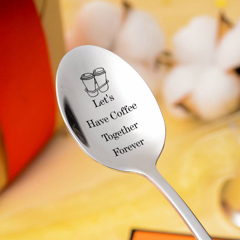 Cute Spoon-Let's Have Coffee Together Forever