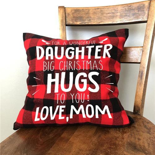 Mom To Daughter - Big Christmas Hugs To You - Pillow Case