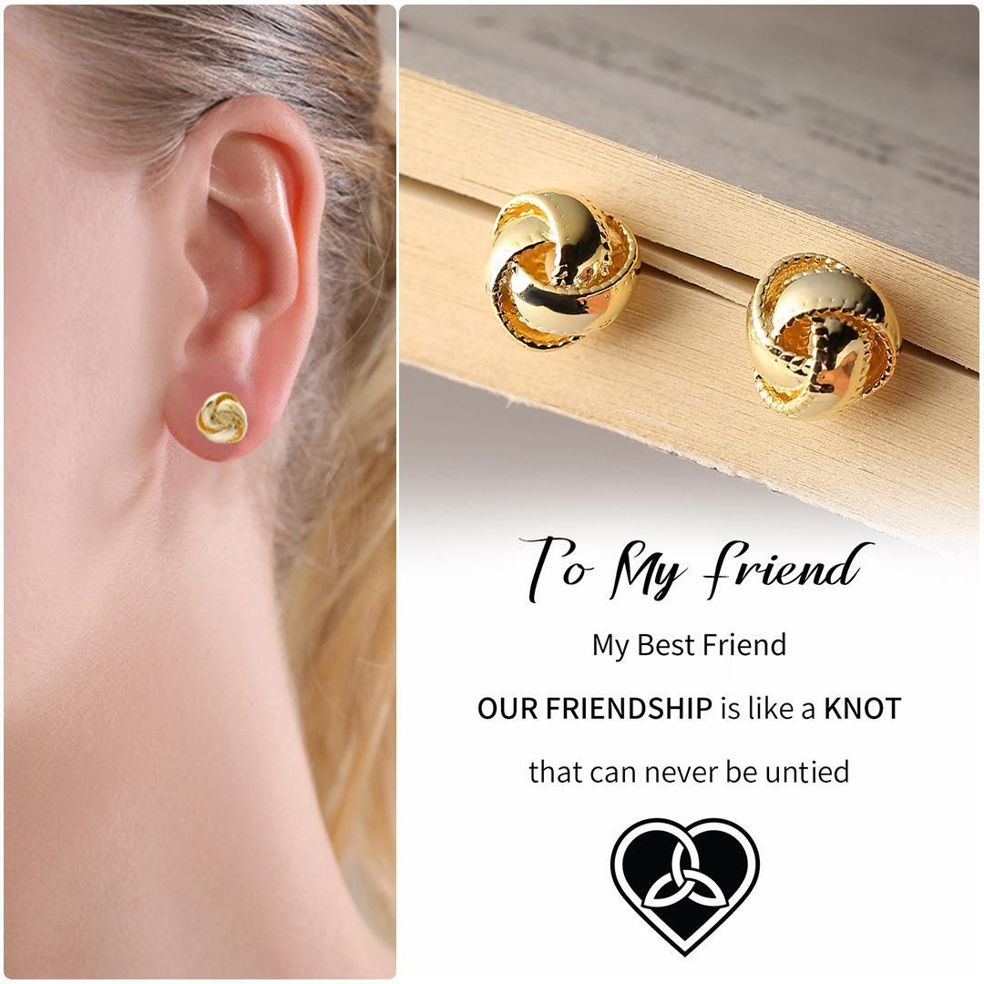 Eternal Knot Stud Earrings