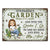 And Into The Garden I Go Gardening - Garden Sign - Personalized Custom Classic Metal Signs